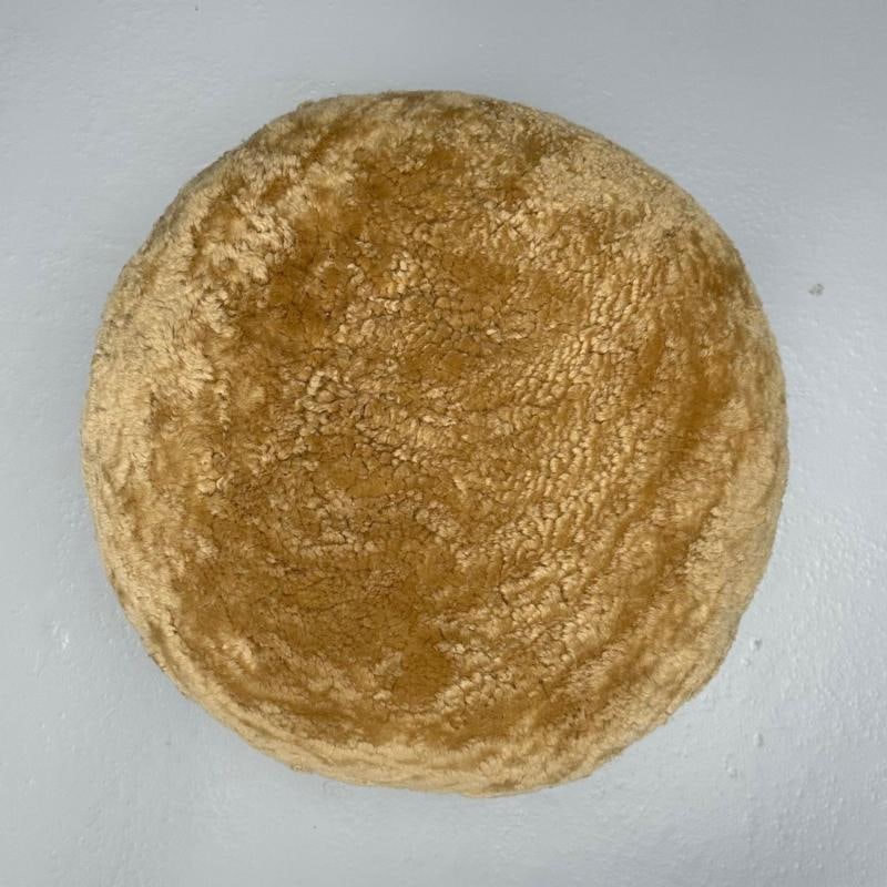 Contemporary, Danish Modern, Sheepskin Stools, Honey Shearling, Maple - 7
