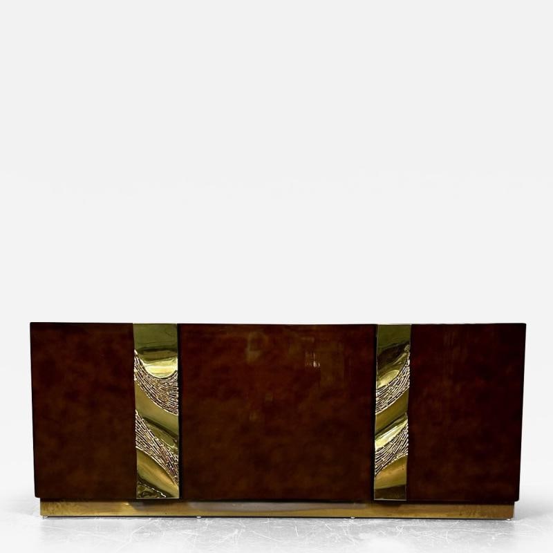 Italian Mid-Century Modern Bar / Entertainment Cabinet, Aldo Tura Style, Lacquer (1 of 12)