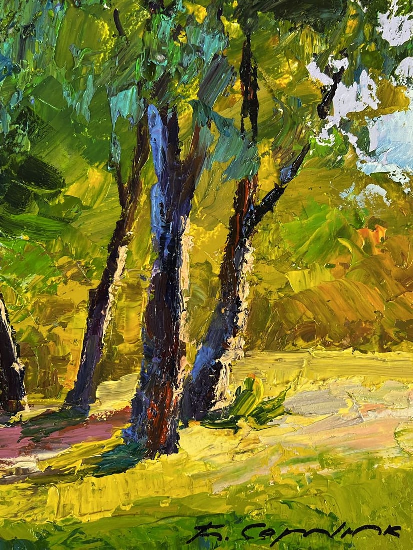 Oil painting Summer forest glade Boris Serdyuk - 10