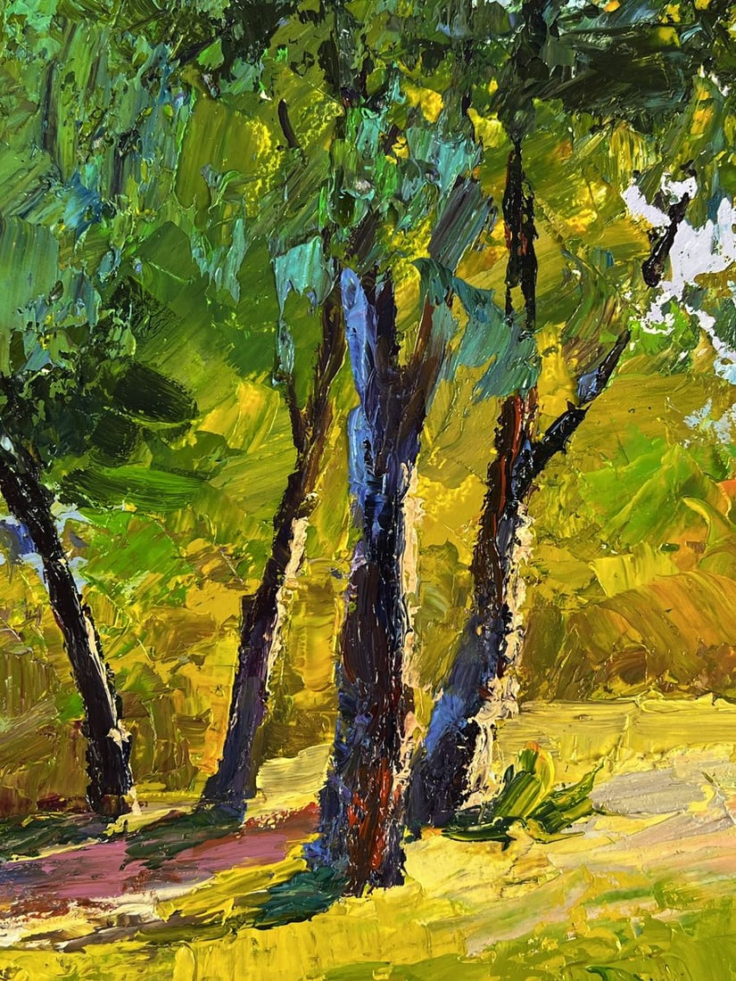 Oil painting Summer forest glade Boris Serdyuk - 9