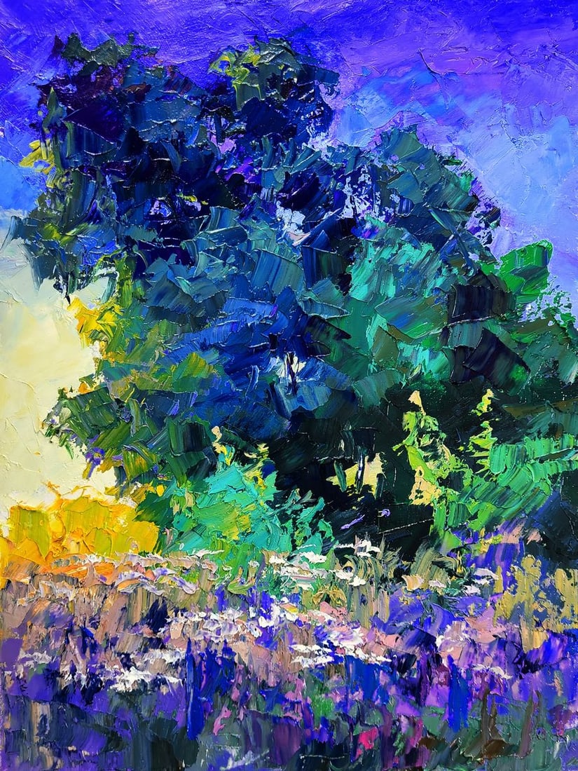 Oil painting Early morning in the meadows Boris Serdyuk: No.SERB 1259*** ABOUT THIS PAINTING **** TITLE: "Early morning in the meadows" * ARTISTS: Boris Serdyuk* SIZE: 40.5?30 cm/15.94x11.81 inches' * MEDIUM: ?il, ?anvas* HAND PAINTED: Original painting fro