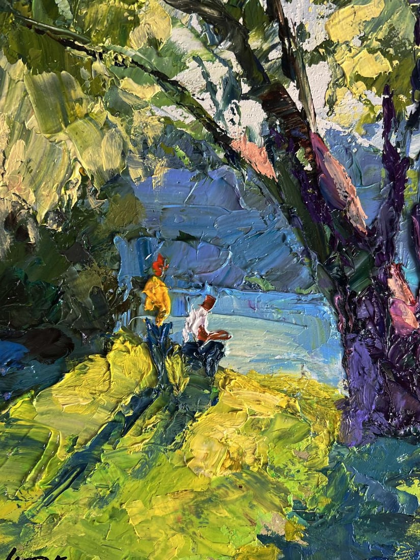 Oil painting Relaxing on the river Boris Serdyuk - 10