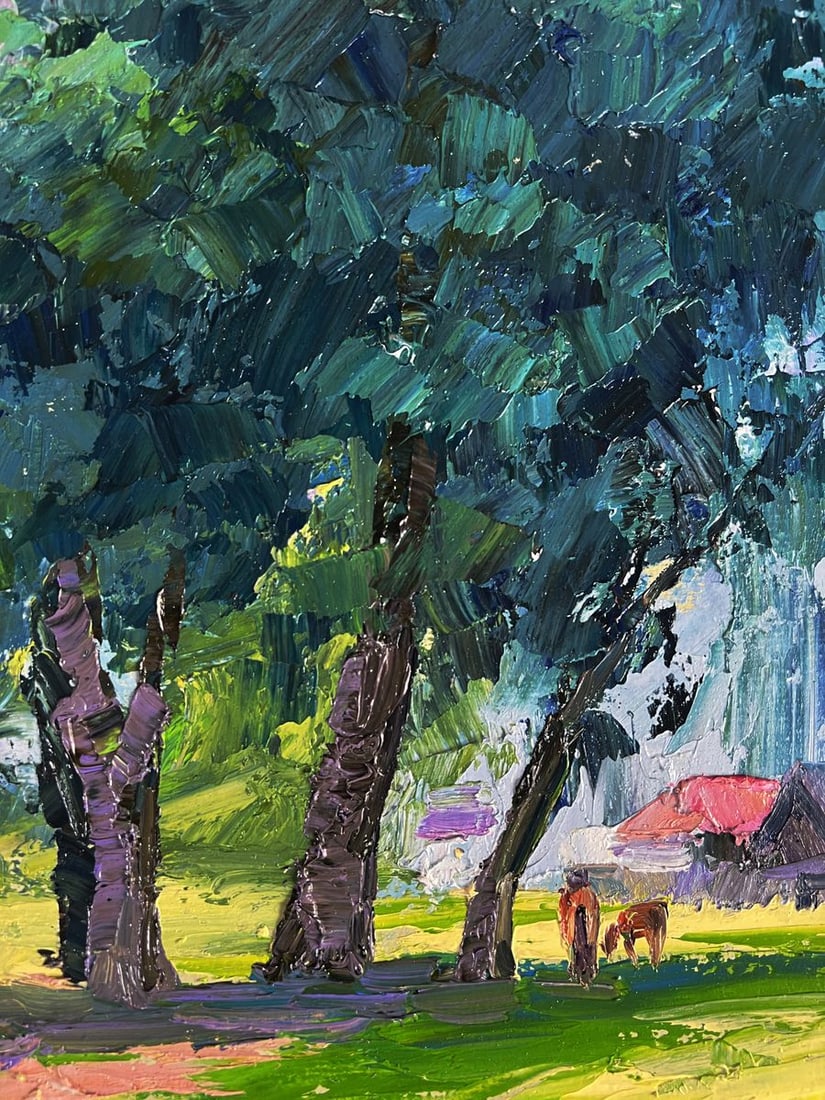 Oil painting Trees near the village Boris Serdyuk - 8