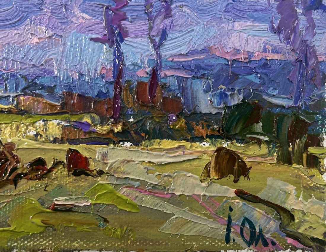 Oil painting Spring coolness hugging the earth Oleksiy Ivanyuk - 4