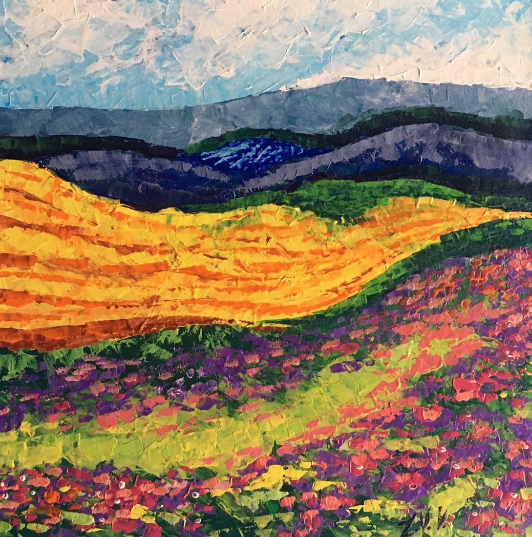 Oil painting Carpathians Zadorozhnya V. V.: No.AAA2546 *** ABOUT THIS PAINTING *** * TITLE: "Carpathians" * ARTISTS: Zadorozhnya V. V. * SIZE: 20x20 cm/7.87x7.87 inches' * MEDIUM: oil, cardboard * HAND PAINTED: Original painting from our collec