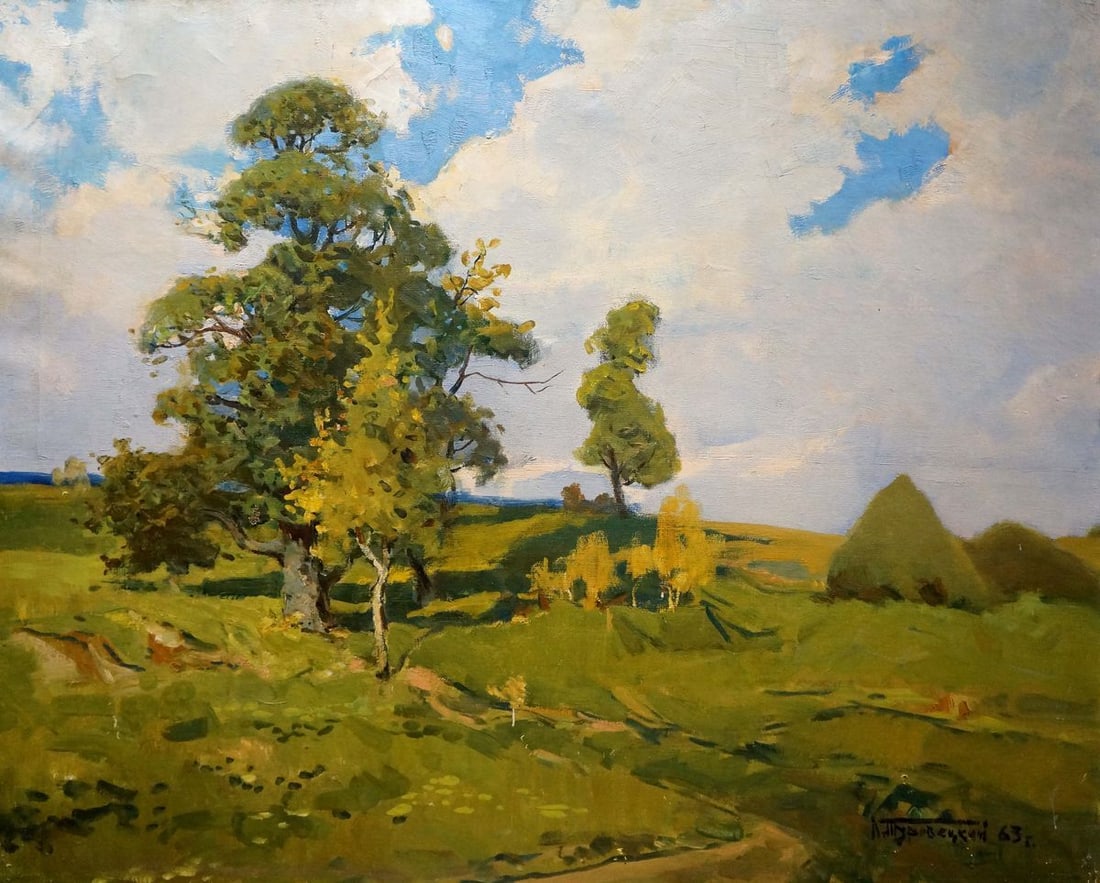 Oil painting Windy day Turovetsky Leonid Markovich: No.Verns 918 *** ABOUT THIS PAINTING *** * TITLE: "Windy day" * ARTISTS: Turovetsky Leonid Markovich * SIZE: 100x80 cm/39.37x31.49 inches' * MEDIUM: oil, canvas * HAND PAINTED: Original painting from 