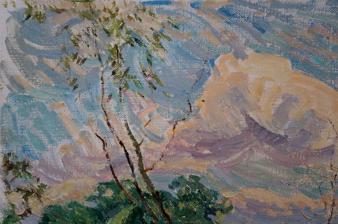 Oil painting Children on the shore Sevastyanov Viktor Grigorievich - 3