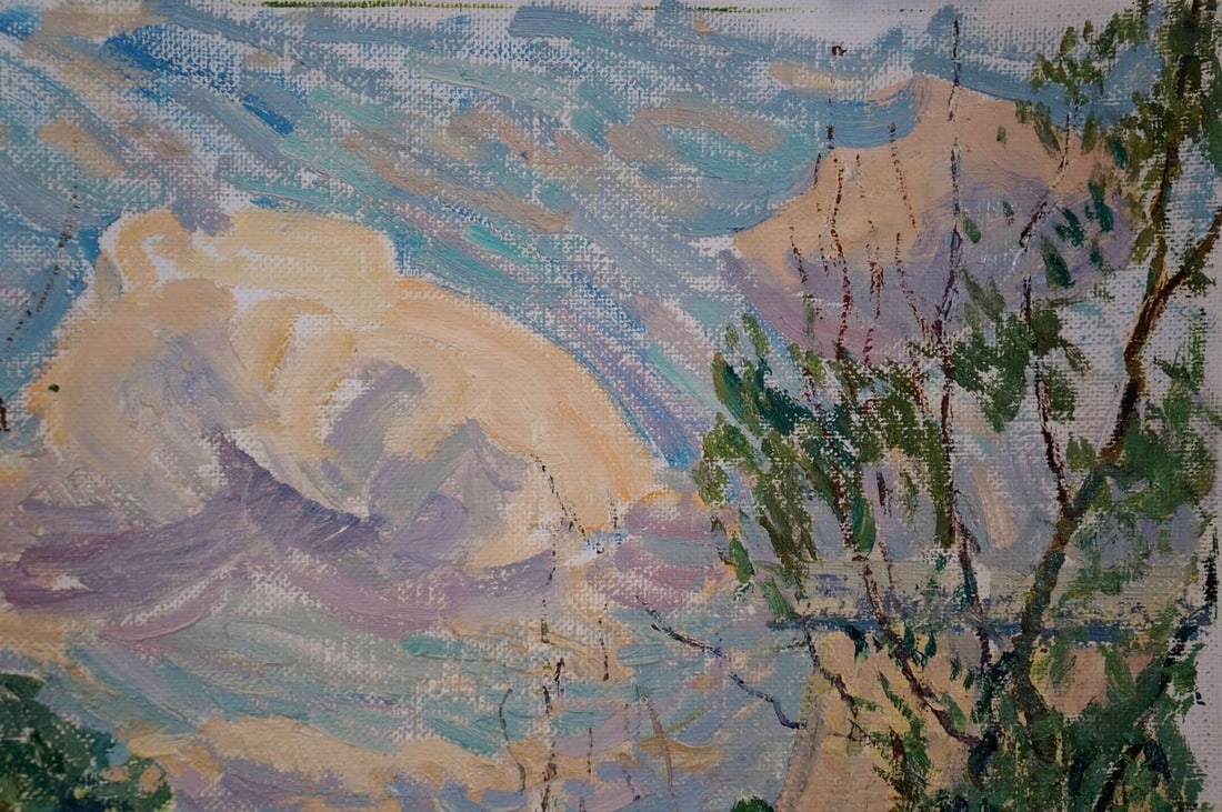 Oil painting Children on the shore Sevastyanov Viktor Grigorievich - 4