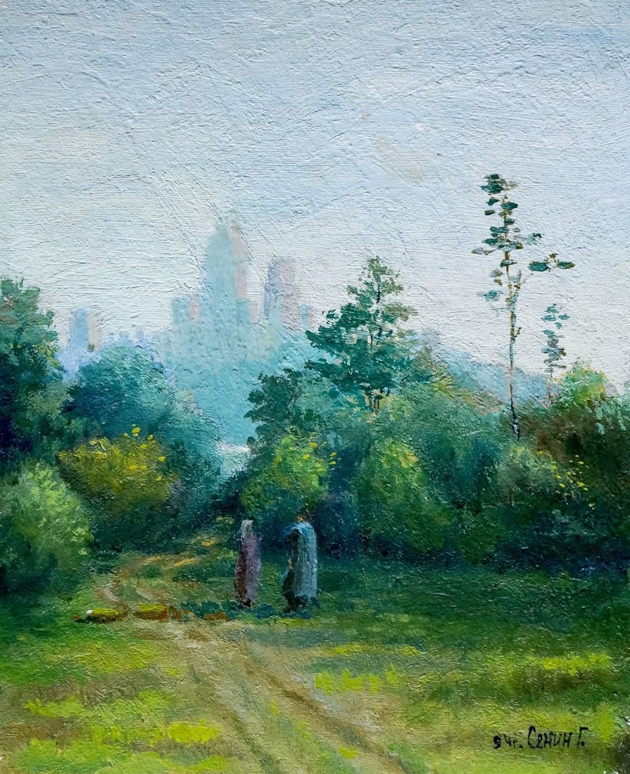 Oil painting Road to the forest Senin G. (1 of 8)