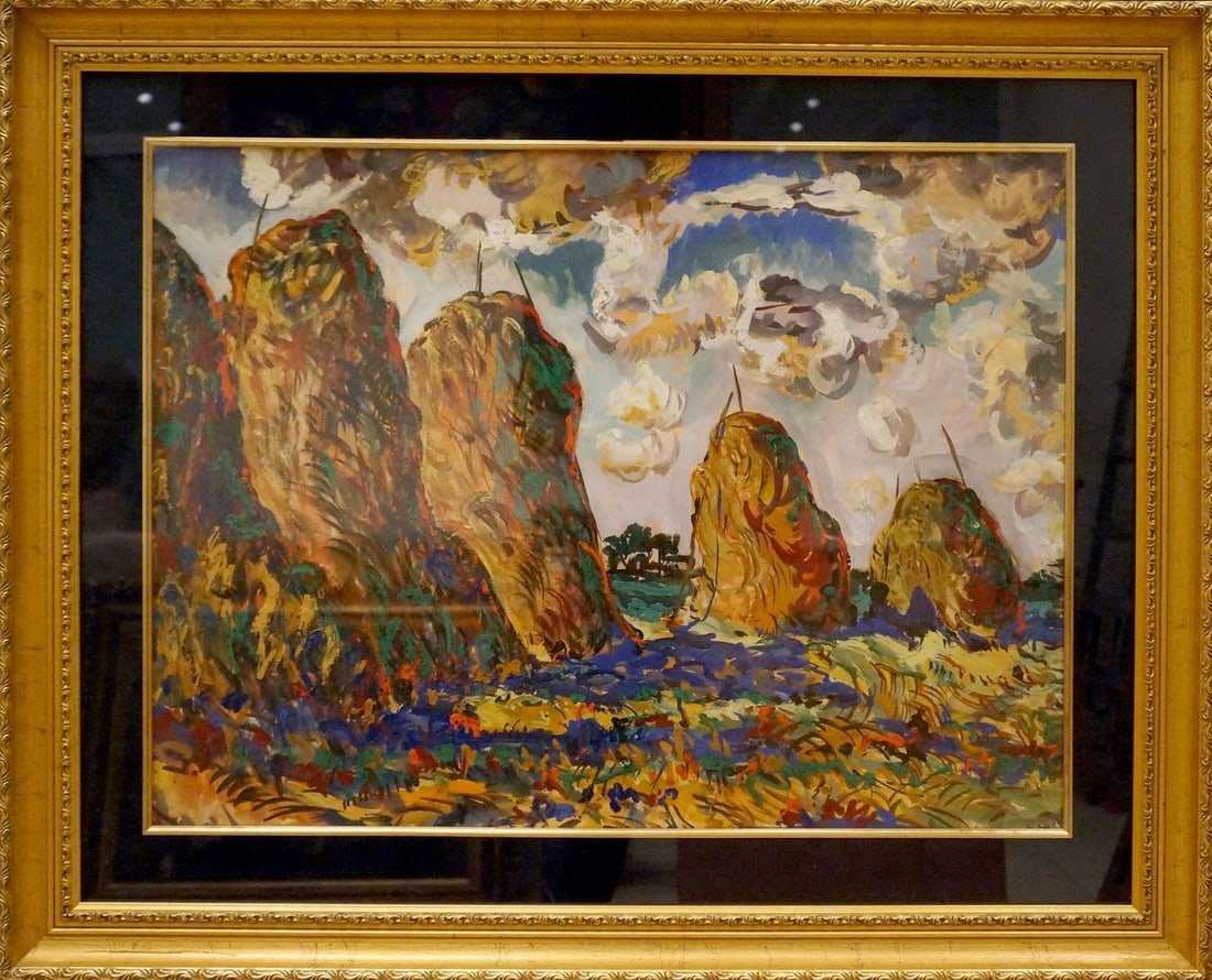 Tempera painting Summer day Filatov Vladimir Nikolaevich (1 of 8)