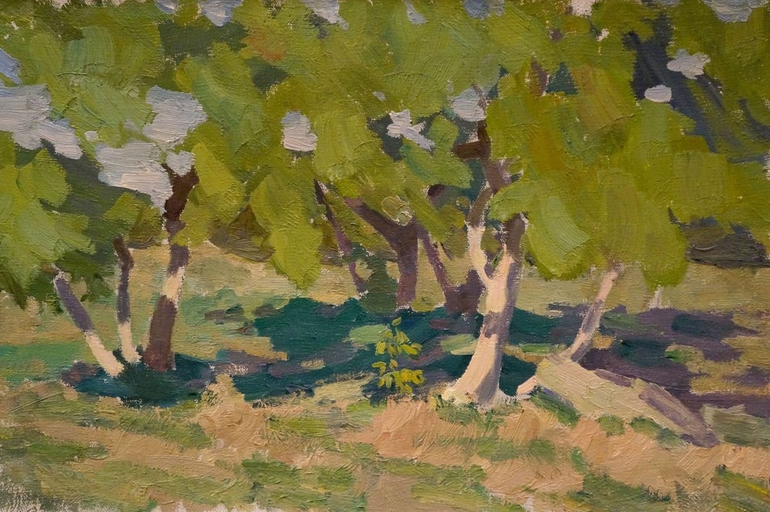 Oil painting Forest park Chernikov Nikolay Vladimirovich: No.Verns 1154 *** ABOUT THIS PAINTING *** * TITLE: "Forest park" * ARTISTS: Chernikov Nikolay Vladimirovich * SIZE: 40x60 cm/15.74x23.62 inches' * MEDIUM: oil, canvas * HAND PAINTED: Original painting