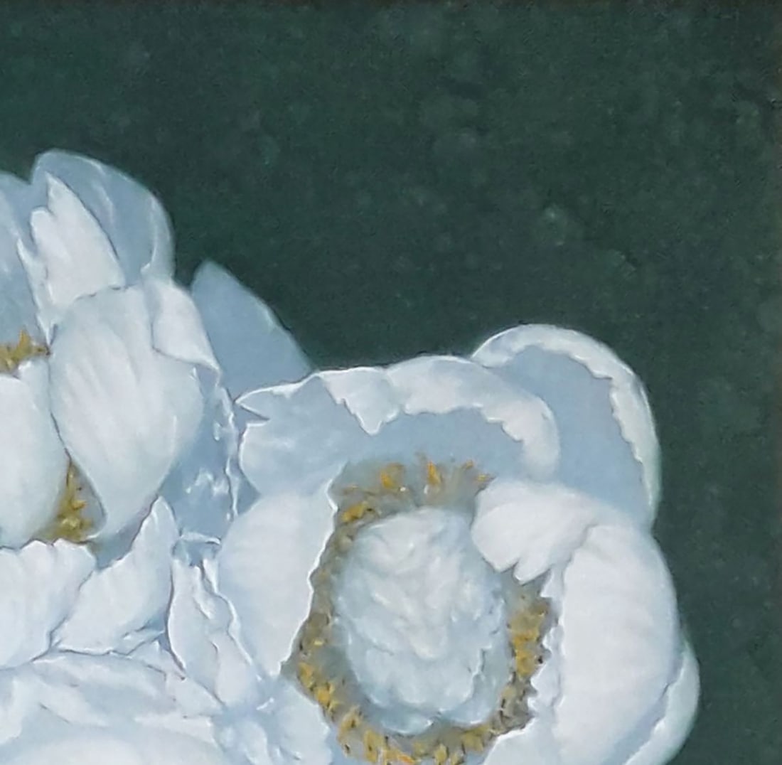 Oil painting White delicate flowers Vasily Korkishko - 6