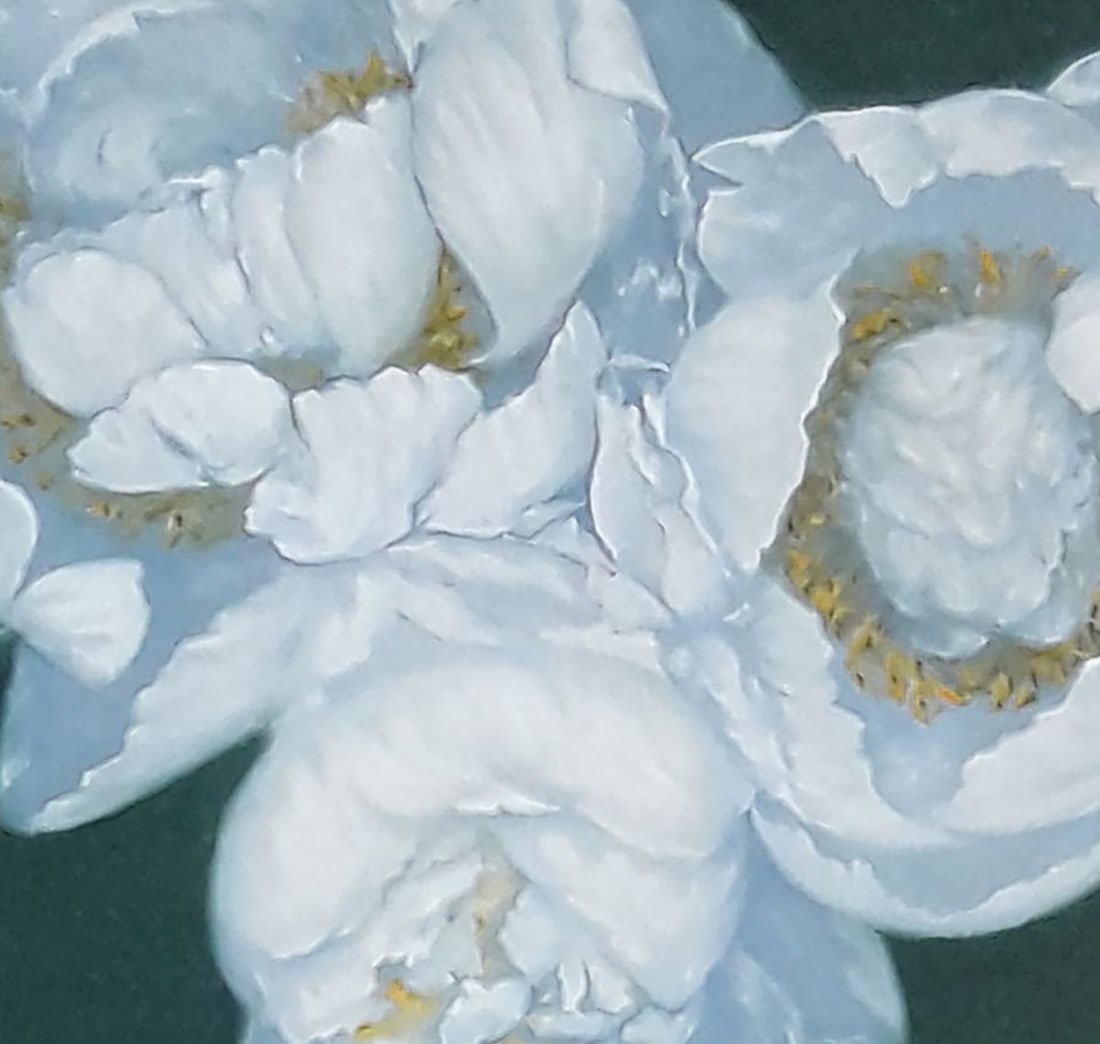 Oil painting White delicate flowers Vasily Korkishko - 7