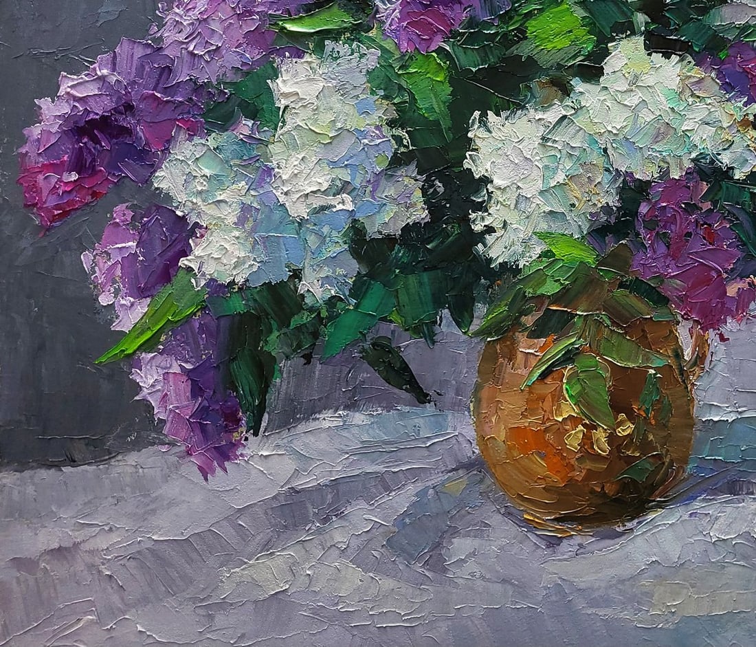 Oil painting Lilac in a jug Boris Serdyuk - 6