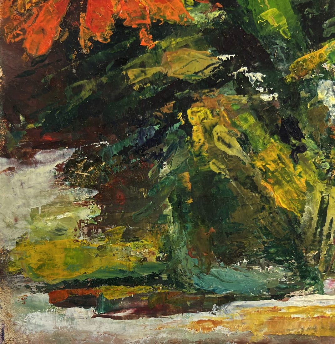 Oil painting Bouquet of multi colored flowers Vadim Aksenov - 8
