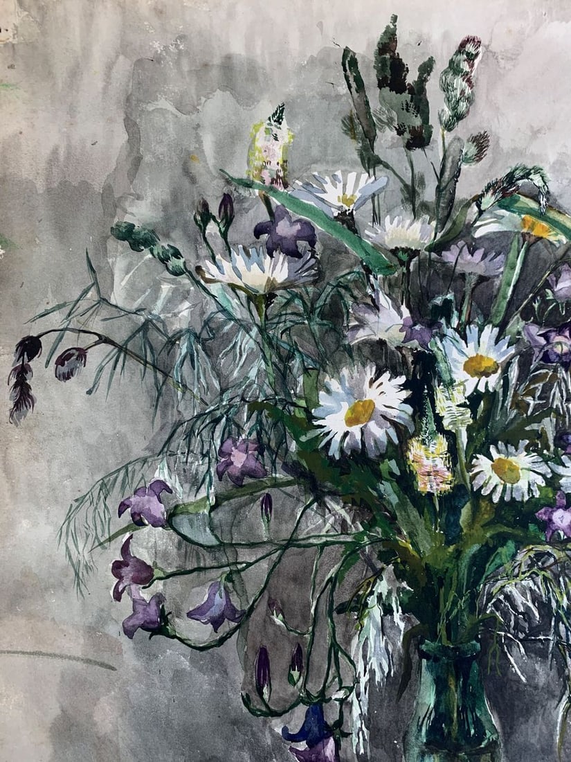Watercolor painting Bouquet of flowers Palazhchenko Irina - 2
