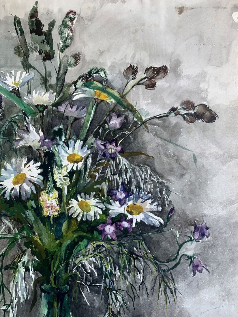 Watercolor painting Bouquet of flowers Palazhchenko Irina - 4