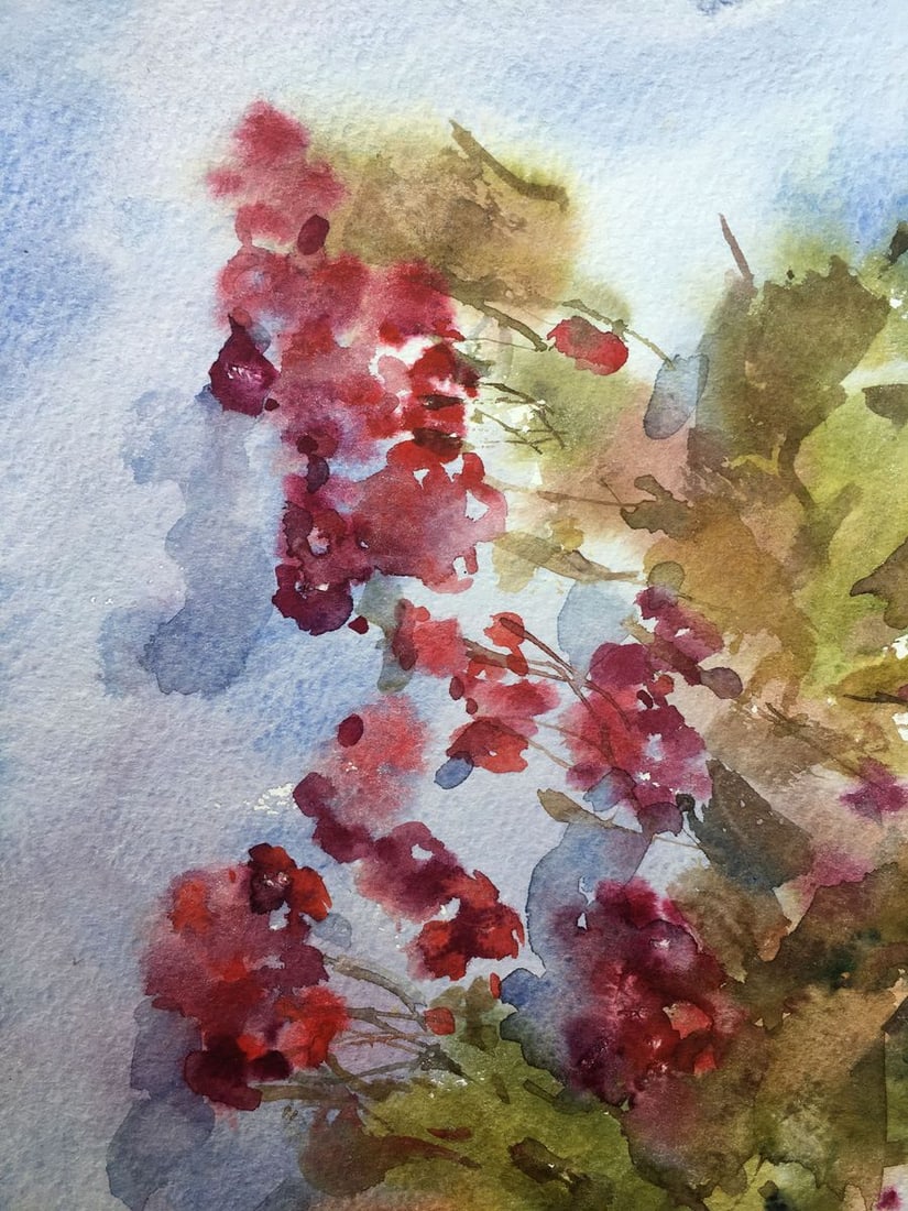 Watercolor painting Rowan Viktor Mikhailichenko - 2