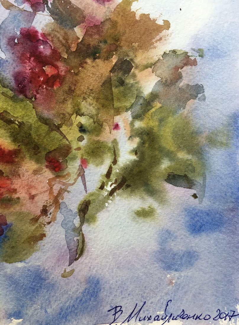Watercolor painting Rowan Viktor Mikhailichenko - 4