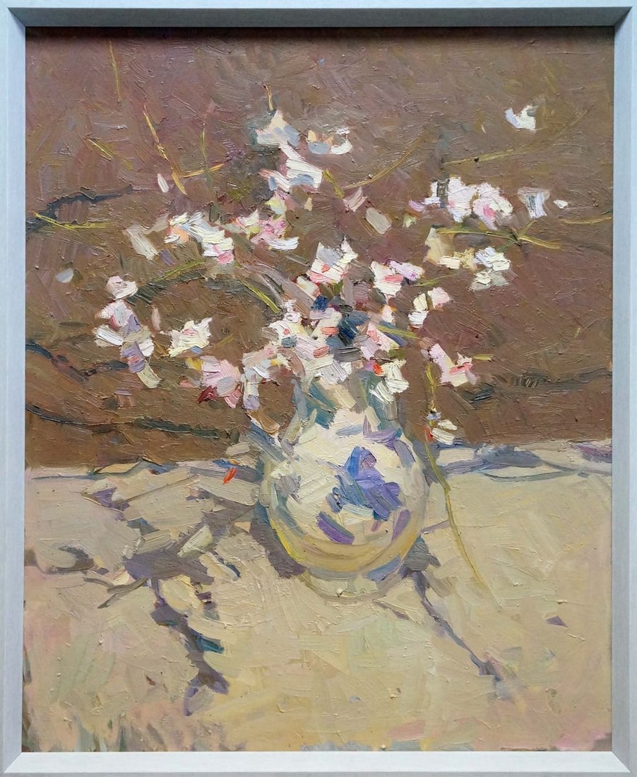 Oil painting Almond Nagulyak Petr Ivanovich: No.Verns 861 *** ABOUT THIS PAINTING *** * TITLE: "Almond" * ARTISTS: Nagulyak Petr Ivanovich * SIZE: 73x60 cm/28.74x23.62 inches' * MEDIUM: oil, canvas * HAND PAINTED: Original painting from our coll