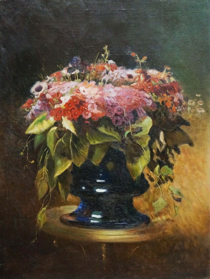 Oil painting Lush bouquet of flowers Komyakhov (1 of 8)
