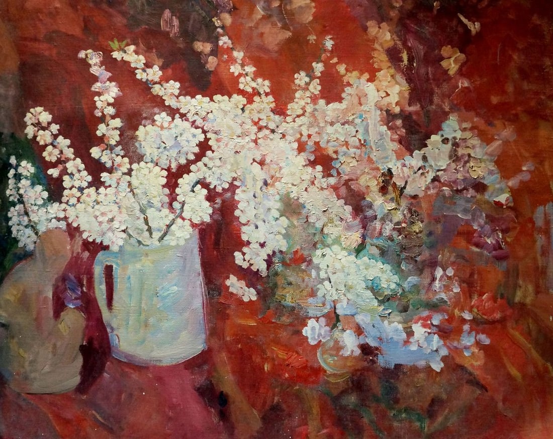 Oil painting Autumn bouquet Tytarenko Odarka Anatoliivna: No.Verns 1267 *** ABOUT THIS PAINTING *** * TITLE: "Autumn bouquet" * ARTISTS: Tytarenko Odarka Anatoliivna * SIZE: 72x90 cm/28.34x35.43 inches' * MEDIUM: oil, canvas * HAND PAINTED: Original painting