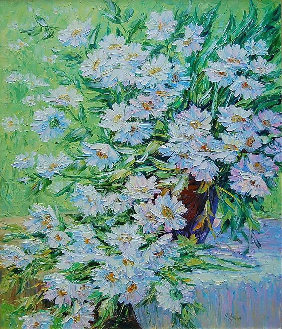 Oil painting Hello, summer Kotmin Olga: No.Kotmin 113*** ABOUT THIS PAINTING **** TITLE: "Hello, summer!"* ARTISTS: Kotmin Olga* SIZE: 75x90 cm/29.52x35.43 inches' * MEDIUM: oil, canvas* HAND PAINTED: Original painting from our collection*