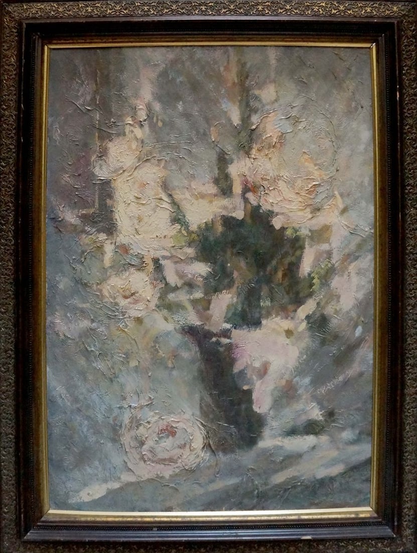 Oil painting Still life with flowers Zhurakovsky Victor Petrovich: No.Vern 1525 *** ABOUT THIS PAINTING *** * TITLE: "Still life with flowers" * ARTISTS: Zhurakovsky Victor Petrovich * SIZE: 70x50 cm/27.55x19.68 inches', frame SIZE: 64x84 cm/25.19x33.07 inches' * MED