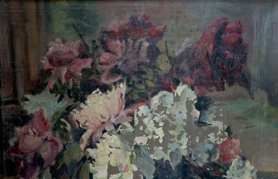 Oil painting Peonies Besedin Sergey Fotievich - 3