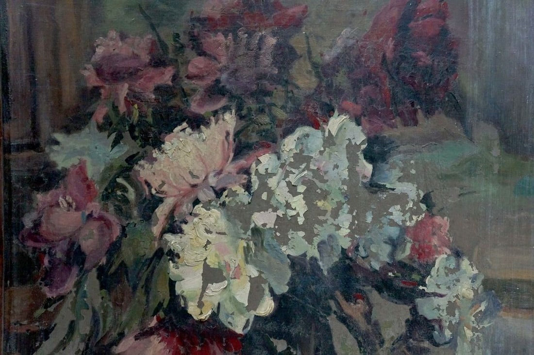Oil painting Peonies Besedin Sergey Fotievich - 6