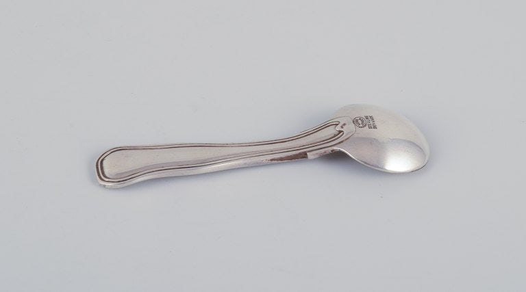 Georg Jensen. Old Danish salt spoon in sterling silver. - 4