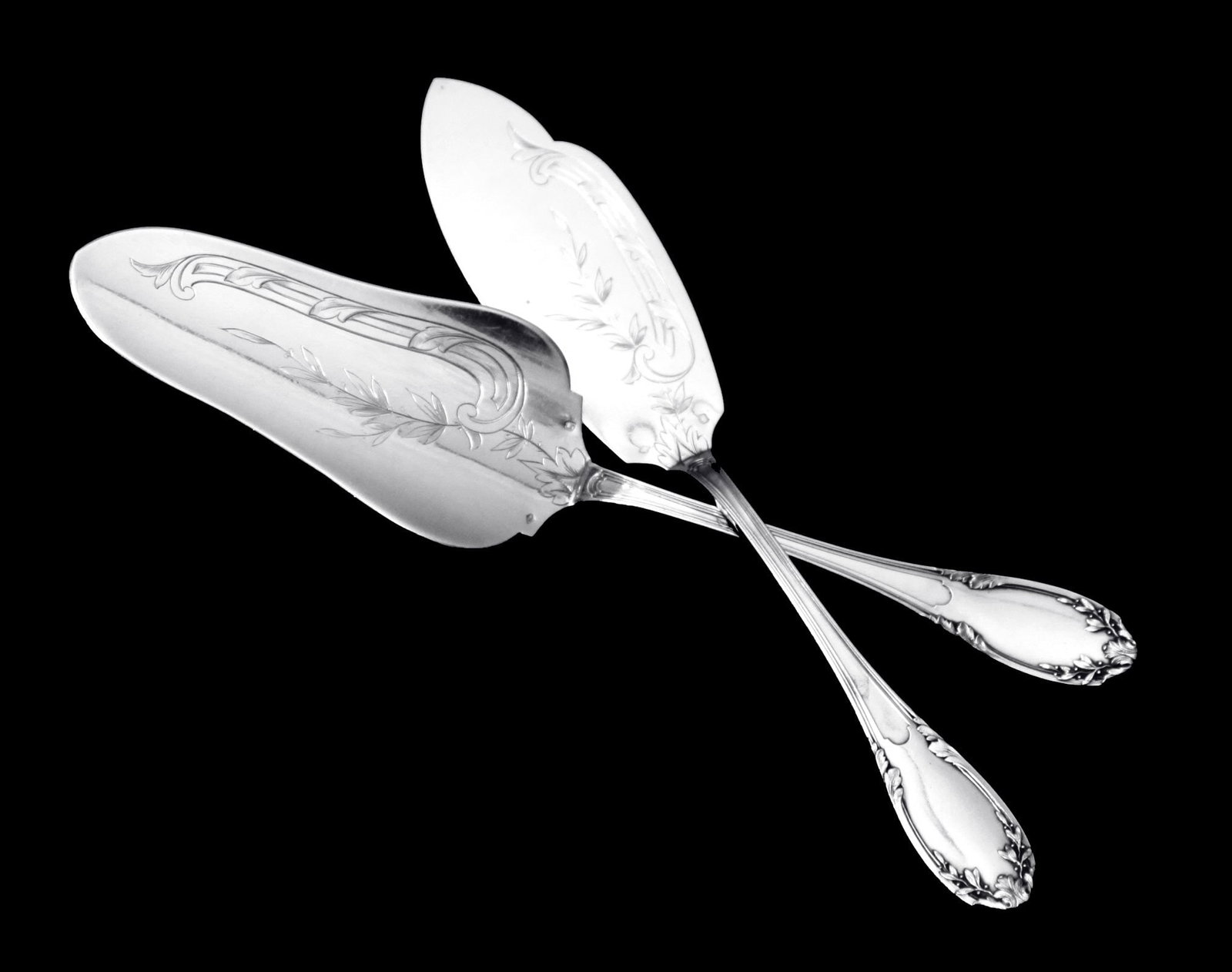 BERTHIER - 11 ORIGINAL FRENCH ART NOUVEAU 950 STERLING SILVER FLATWARE SERVING PIECES - MUSEUM (1 of 4)