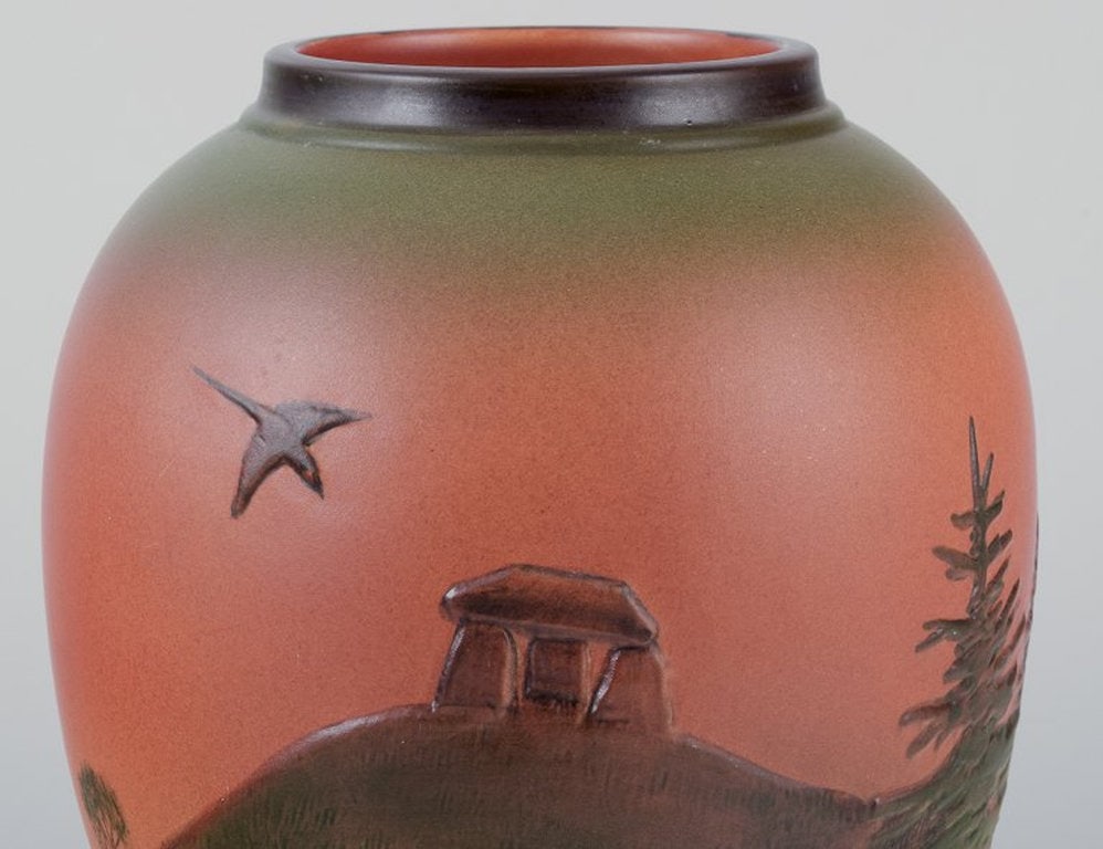 Ipsens Enke, Denmark. Vase in glazed ceramic. 1920s/30s. - 4
