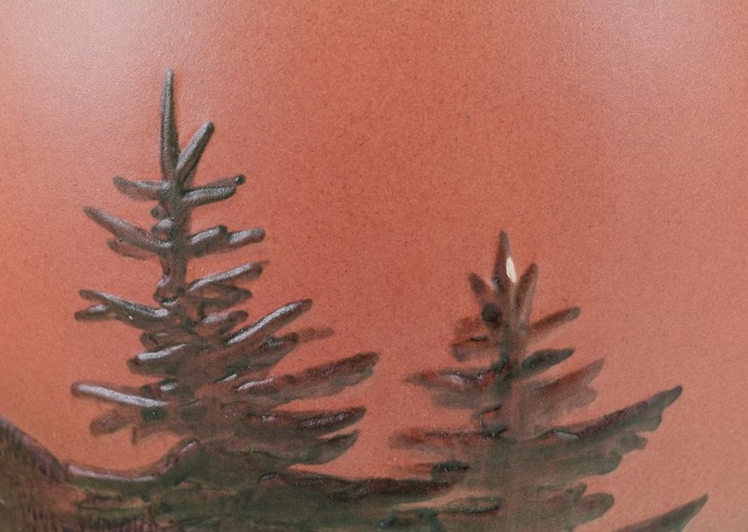 Ipsens Enke, Denmark. Vase in glazed ceramic. 1920s/30s. - 5