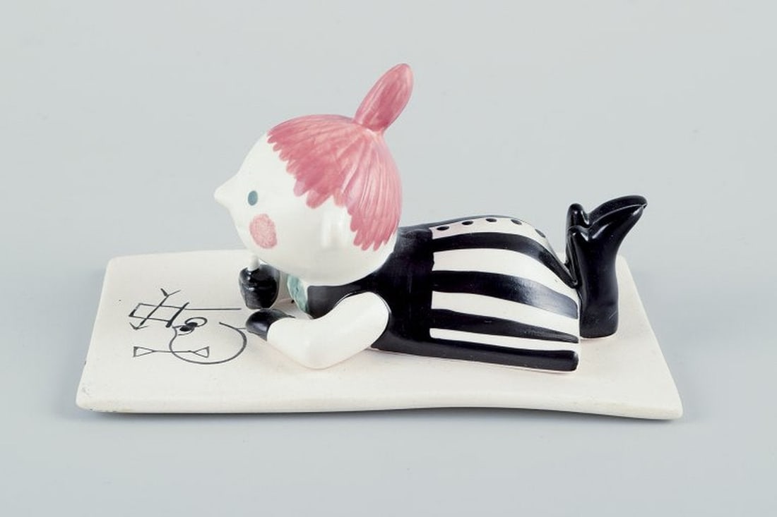 Arabia, Finland. Figurine of 'Little My' from the Moomins in hand-painted ceramic. Late 20th - 4
