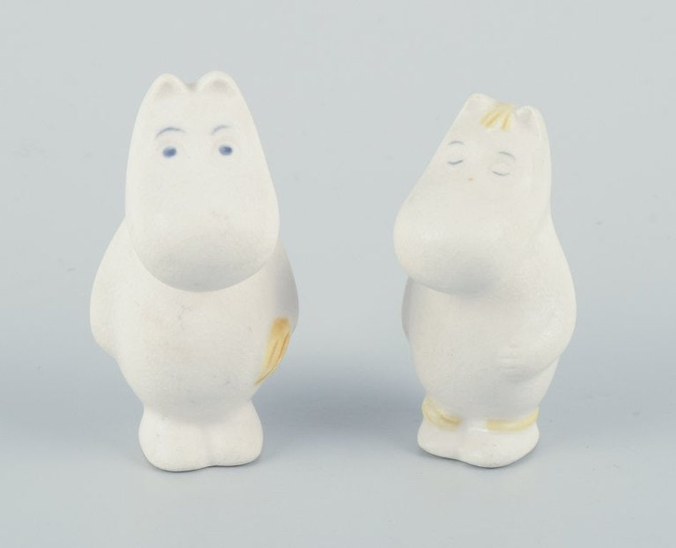 Arabia, Finland. Two figurines from the Moomins in hand-painted ceramic. Late 20th century. (1 of 6)
