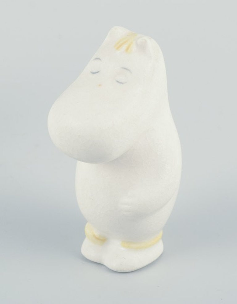 Arabia, Finland. Two figurines from the Moomins in hand-painted ceramic. Late 20th century. - 5