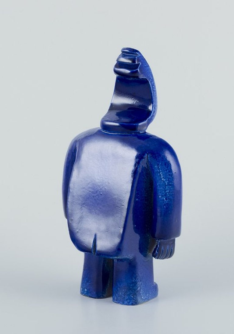 Bernard Lombot, French ceramicist. Unique ceramic sculpture. Circa 1980s. - 4