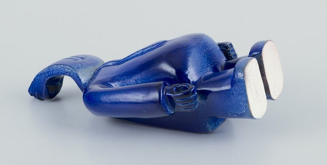 Bernard Lombot, French ceramicist. Unique ceramic sculpture. Circa 1980s. - 8
