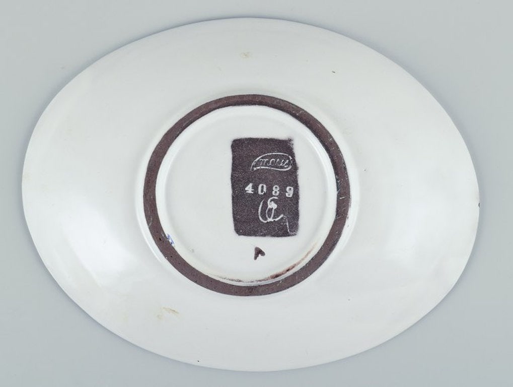 Mari Simmulson for Upsala Ekeby, Sweden. Low ceramic bowl. Circa 1960. - 7