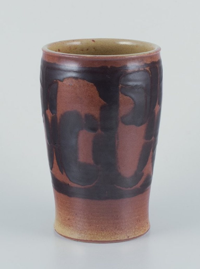Nils Thorsson for Royal Copenhagen. Large unique ceramic vase. 1930s/40s. (1 of 8)