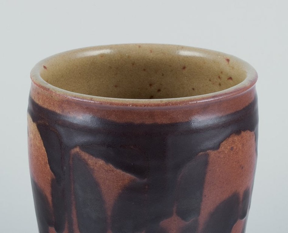 Nils Thorsson for Royal Copenhagen. Large unique ceramic vase. 1930s/40s. - 5