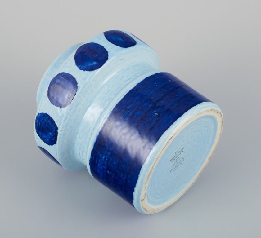 Olle Alberius for Rorstrand, Sweden. 'Lavendel' ceramic vase with glaze in blue and light blue - 8