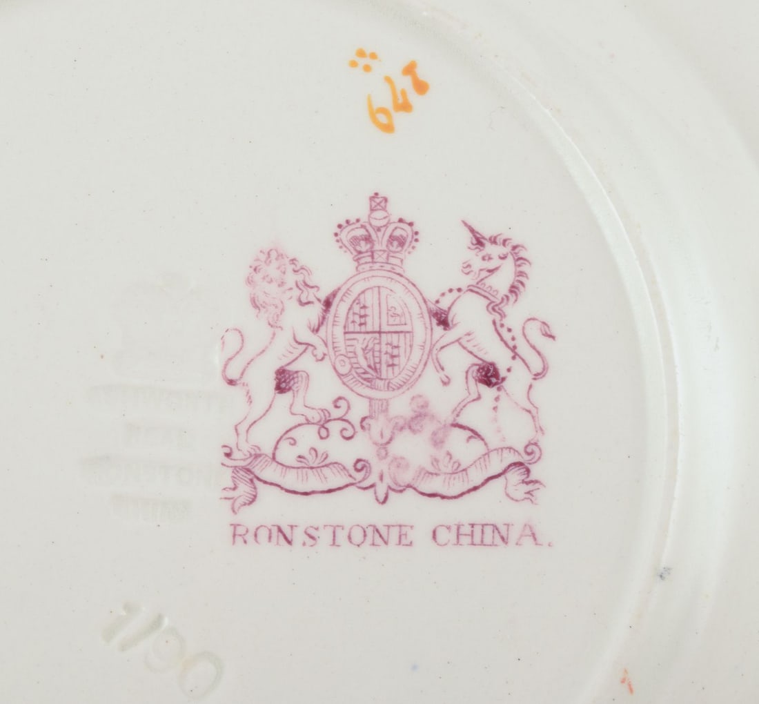 Ashworth, England. Set of six plates in faience. Chinese style. Late 19th C. - 6