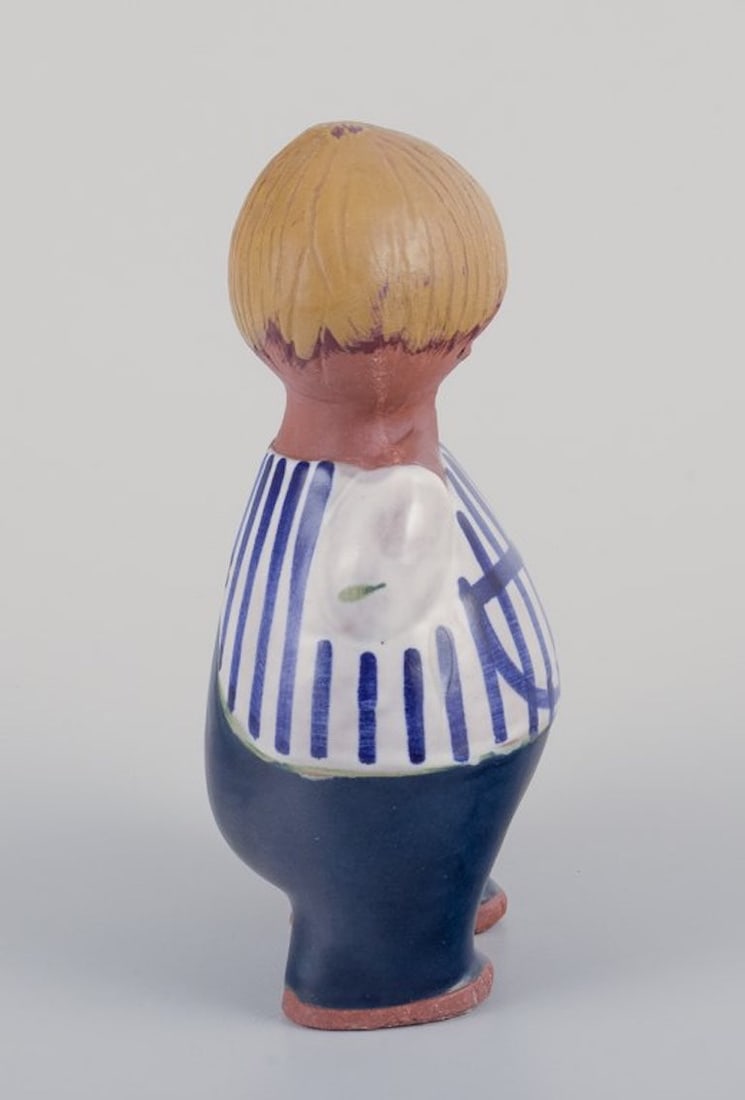 Lisa Larson for Gustavsberg, Sweden. Rare glazed ceramic figurine 'Malin'. 1970s. - 7