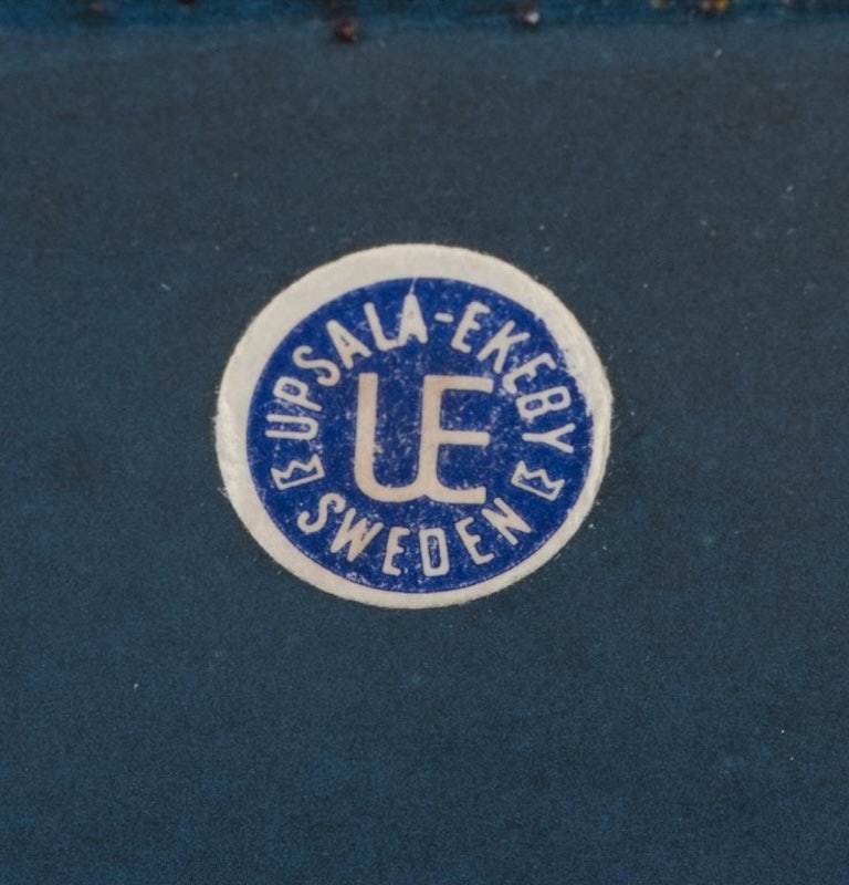 Mari Simmulson for Upsala-Ekeby, Sweden. Square ceramic bowl with geometric pattern. Approximately - 7