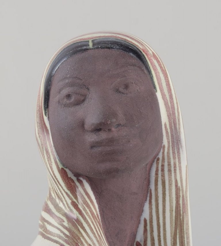 Mari Simmulson for Upsala-Ekeby, Sweden. Ceramic figurine of an Indonesian woman. - 6