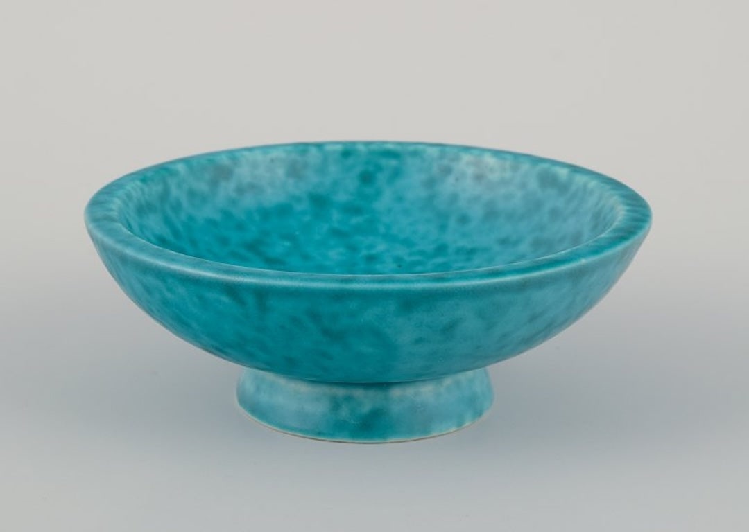 Wilhelm Kage for Gustavsberg, Sweden. A ceramic bowl and a ceramic dish from the "Argenta" series. - 3