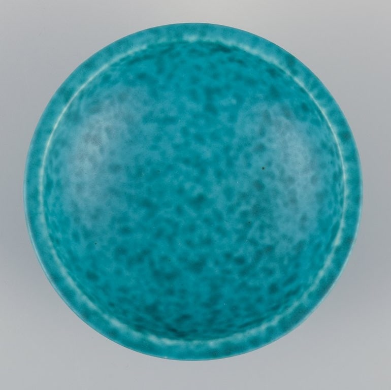 Wilhelm Kage for Gustavsberg, Sweden. A ceramic bowl and a ceramic dish from the "Argenta" series. - 6