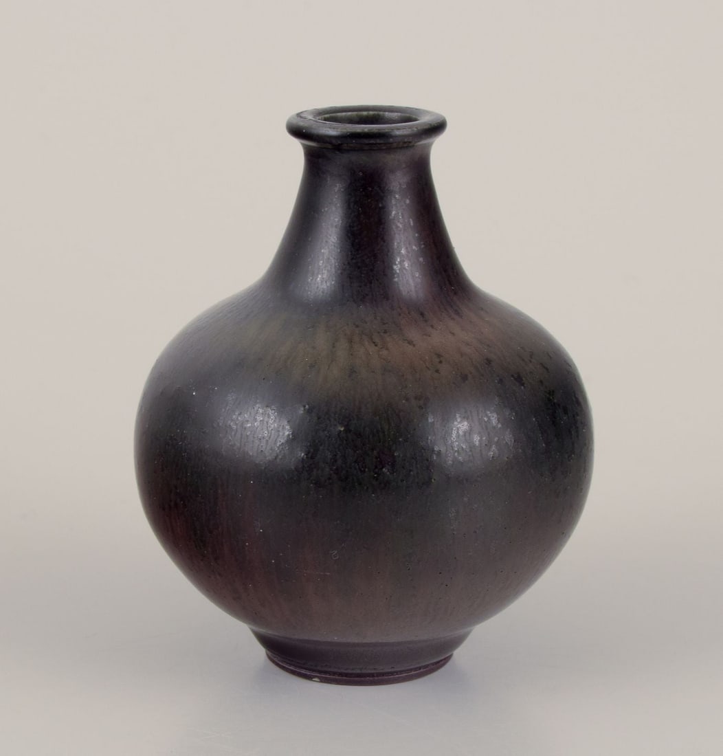 Berndt Friberg for Gustavsberg Studio. Early miniature ceramic vase. 1940s (1 of 6)